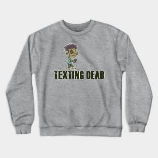 Texting Dead Zombie Boy Crewneck Sweatshirt